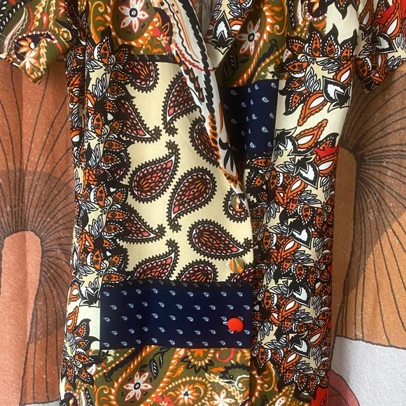 ZARA Paisley collared shirt dress - Picture 3 of 8